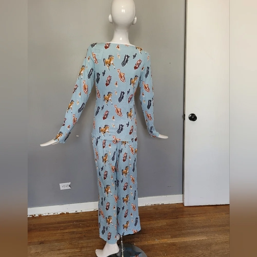 Roper Cowgirl Cuties Retro Horse Print Pajama Set, BNWT, Size S